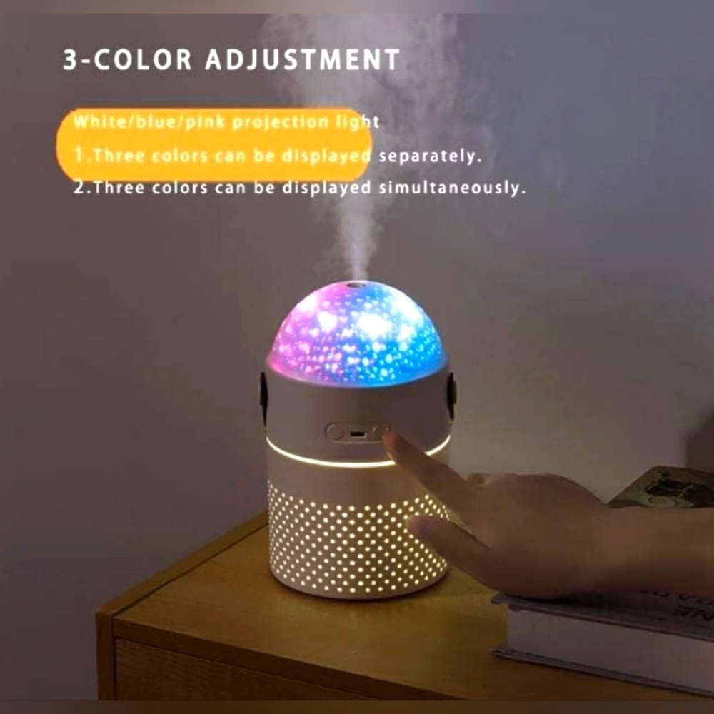 Humidifier,night light projector - Picture 3 of 10